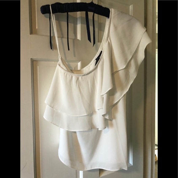 One shoulder white top - Picture 2 of 3